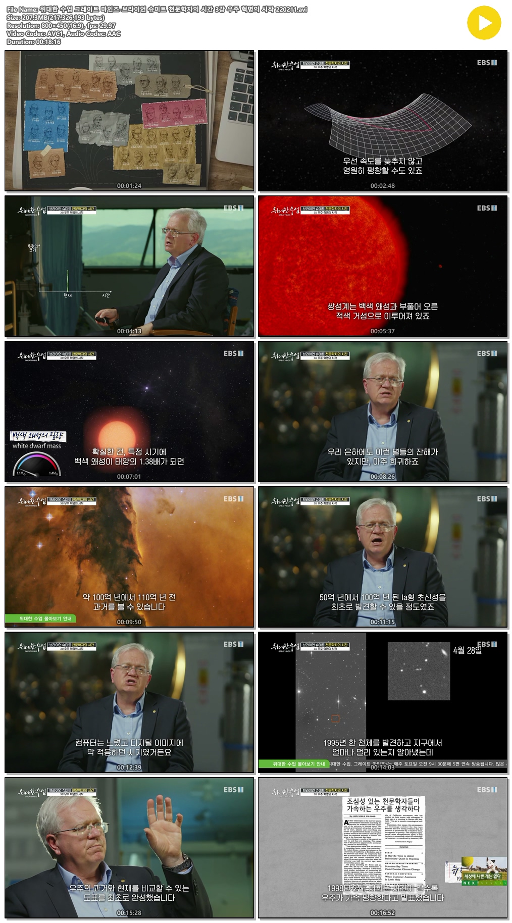 천문학자의 우주 포스터